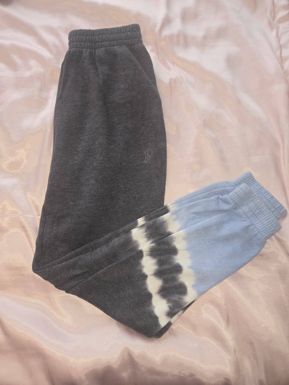 VS PINK GRAY/OMBRE SWEATPANT JOGGERS